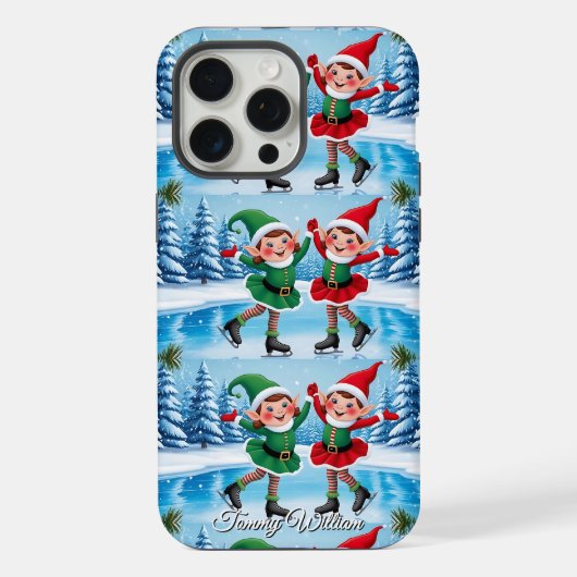 Niedlich Funny Spaß Trendy Modern Frohe Weihnachte iPhone Hülle (Rückseite)