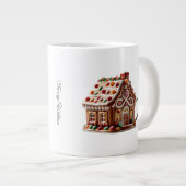 Niedlich Funny Spaß Trendy Modern Frohe Weihnachte Jumbo-Tasse (Vorderseite Rechts)