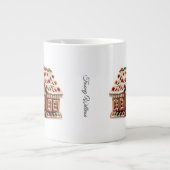 Niedlich Funny Spaß Trendy Modern Frohe Weihnachte Jumbo-Tasse (Vorderseite)