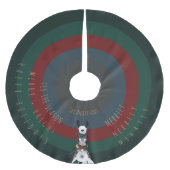 Niedlich Funny Striped Donkey Llama Schafe Persona Polyester Weihnachtsbaumdecke (Vorderseite)