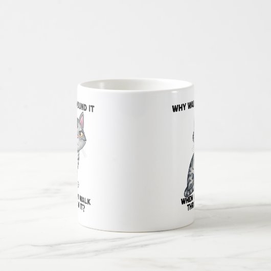 Niedlich Funny Tabby Kitty Cat Kaffeetasse (Mittel)