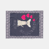 Niedlich Funny Tan Chihuahua Pattern Fleecedecke (Vorderseite (Horizontal))