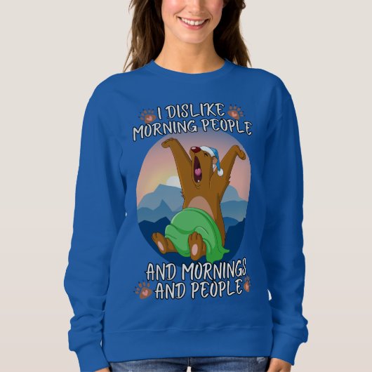 Niedlich Funny Teddy Bear Sweatshirt (Vorderseite)