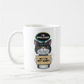 Niedlich Funny Tuxedo Cat Kaffeetasse (Links)