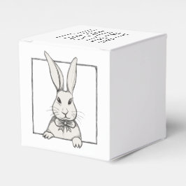 Niedlich Funny Vintag Bunny Personalisiert Happy O Geschenkschachtel