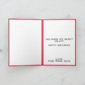 Niedlich Funny Volcano Lava Mama Mutter Glückwünsc Dankeskarte (Innenseite)