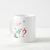 Niedlich Funny Was das ELF Weihnachten-Kleine Gesc Kaffeetasse (Vorderseite Links)