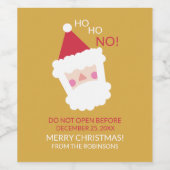 Niedlich Funny Weihnachten Personalisiert Weinetikett (Einzelnes Label)