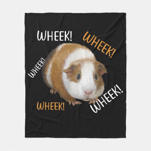 Niedlich & Funny Wheel - Guinea Pig Owner Cavy Lov Fleecedecke (Vorderseite)