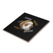 Niedlich & Funny Wheel - Guinea Pig Owner Cavy Lov Fliese (Seite)