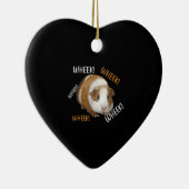 Niedlich & Funny Wheel - Guinea Pig Owner Cavy Lov Keramik Ornament (Rechts)