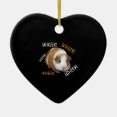 Niedlich & Funny Wheel - Guinea Pig Owner Cavy Lov Keramik Ornament (Vorne)