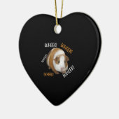 Niedlich & Funny Wheel - Guinea Pig Owner Cavy Lov Keramik Ornament (Links)