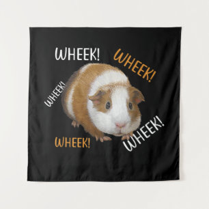 Niedlich & Funny Wheel - Guinea Pig Owner Cavy Lov Wandteppich