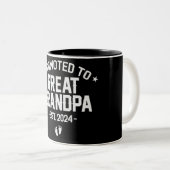 Niedlich für Großvater Est. 2024 Zweifarbige Tasse (VorderseiteRechts)