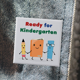 Niedlich für Kindergartenbuch Button