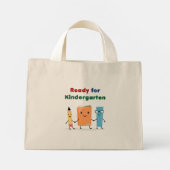 Niedlich für Kindergartenbuch Mini Stoffbeutel (Rückseite)