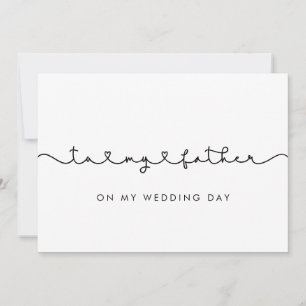 Niedlich Für meinen Vater auf meiner Hochzeitstags Einladung