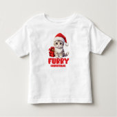 Niedlich Furry Christmas Kleinkind T-shirt (Vorderseite)
