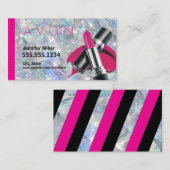 Niedlich Fushia Glitz Avon Business Card Visitenkarte (Vorne/Hinten)