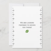 Niedlich Fußball Einladung zum 1. Geburtstag (Rückseite)