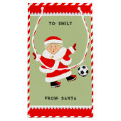 Niedlich Fußball Weihnachten Kleine Geschenktasche Geschenktüte (Rückseite)