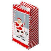 Niedlich Fußball Weihnachten Kleine Geschenktasche Geschenktüte (Vorderseite Schrägansicht)