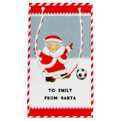 Niedlich Fußball Weihnachten Kleine Geschenktasche Geschenktüte (Vorderseite)