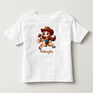 Niedlich Future Cowgirl Kleinkind T-shirt