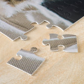 Niedlich Fuzzy Calico Tabby Kitten Cat Foto Puzzle (Seite)