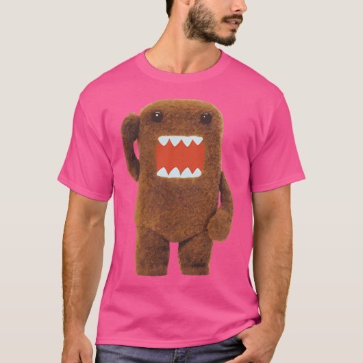 Niedlich Fuzzy Domo Kun T-Shirt (Vorderseite)