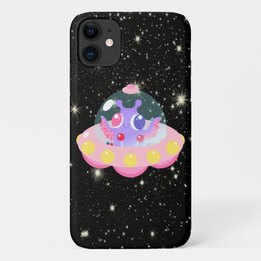 Niedlich Galaxy Alien WeltraumUFO Case-Mate iPhone Hülle (Rückseite)