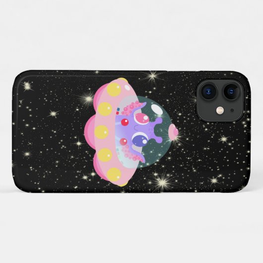 Niedlich Galaxy Alien WeltraumUFO Case-Mate iPhone Hülle (Rückseite (Horizontal))