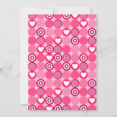 Niedlich Galentinstag Brunch Rosa Herz und Blume Einladung (Rückseite)