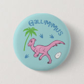 Niedlich Gallimimus Button (Vorderseite)