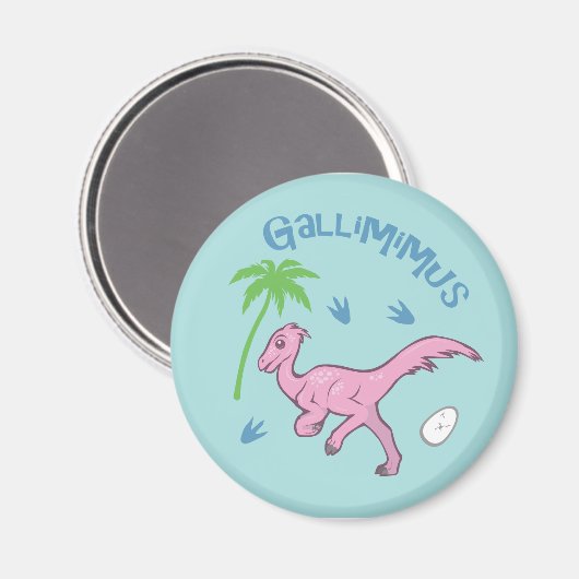 Niedlich Gallimimus Magnet (Vorderseite/Rückseite)