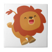 Niedlich Gamboli Cartoon Lion Tile Fliese (Vorderseite)
