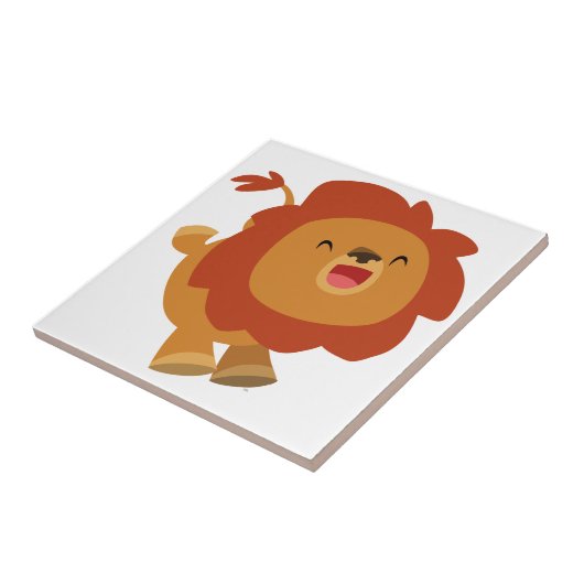 Niedlich Gamboli Cartoon Lion Tile Fliese (Seite)