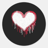 Niedlich Game Day Sell Softll Herzlich-Funny Sport Runder Aufkleber (Vorderseite)