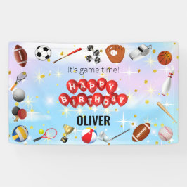 Niedlich Game Time Sports Balls Kindergeburtstag W Banner