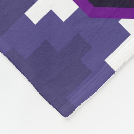 Niedlich Gamer Cat Blue Print Fleecedecke (Ecke)