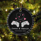 Niedlich Gamer Couple Gaming Video Game Joystick N Keramik Ornament