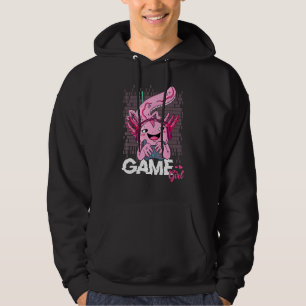 Niedlich Gamer Girl Gaming Axolotl Salamander mit Hoodie