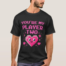 Niedlich Gamer Liebe T-Shirt für Paare und Beste F