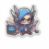 Niedlich-Gamer-Sticker Aufkleber (Vorderseite)