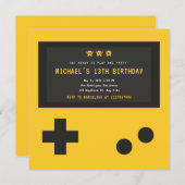 Niedlich Gaming Console Style Kindergeburtstag Einladung (Vorne/Hinten)