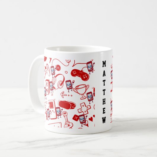 Niedlich Gaming-Tasse Kaffeetasse (Vorderseite Links)