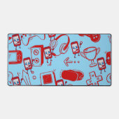 Niedlich Gaming Themed Desktop Mat Schreibtischunterlage (Vorderseite)