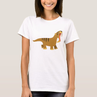 Niedlich Gaping Mouth Thylacosmilus Frauen T - Shi T-Shirt
