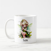 Niedlich Garden Fairy Individuelle Name Kaffeetasse (Links)